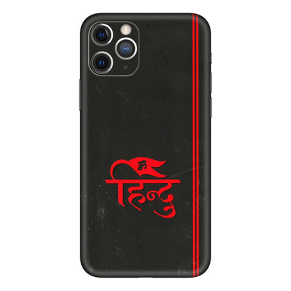Apple iPhone Skins (All Models) - Hindu Black - 3D Embossed Finish (L-153) iPhone 11 Pro
