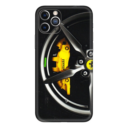Apple iPhone Skins (All Models) - Ferrari Wheel Alloy - 3D Embossed Finish (L-173) iPhone 11 Pro