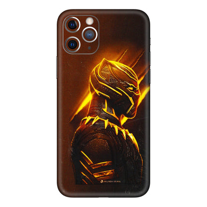 Apple iPhone Skins (All Models) - Gold Black Panther - 3D Embossed Finish (L-181) iPhone 11 Pro