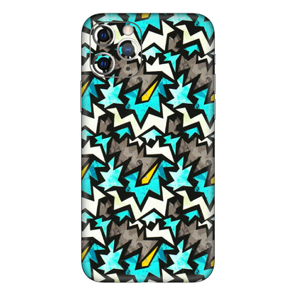 Apple iPhone Skins (All Models) - Funky Zig Zag - 3D Embossed Finish (L-223) iPhone 11 Pro