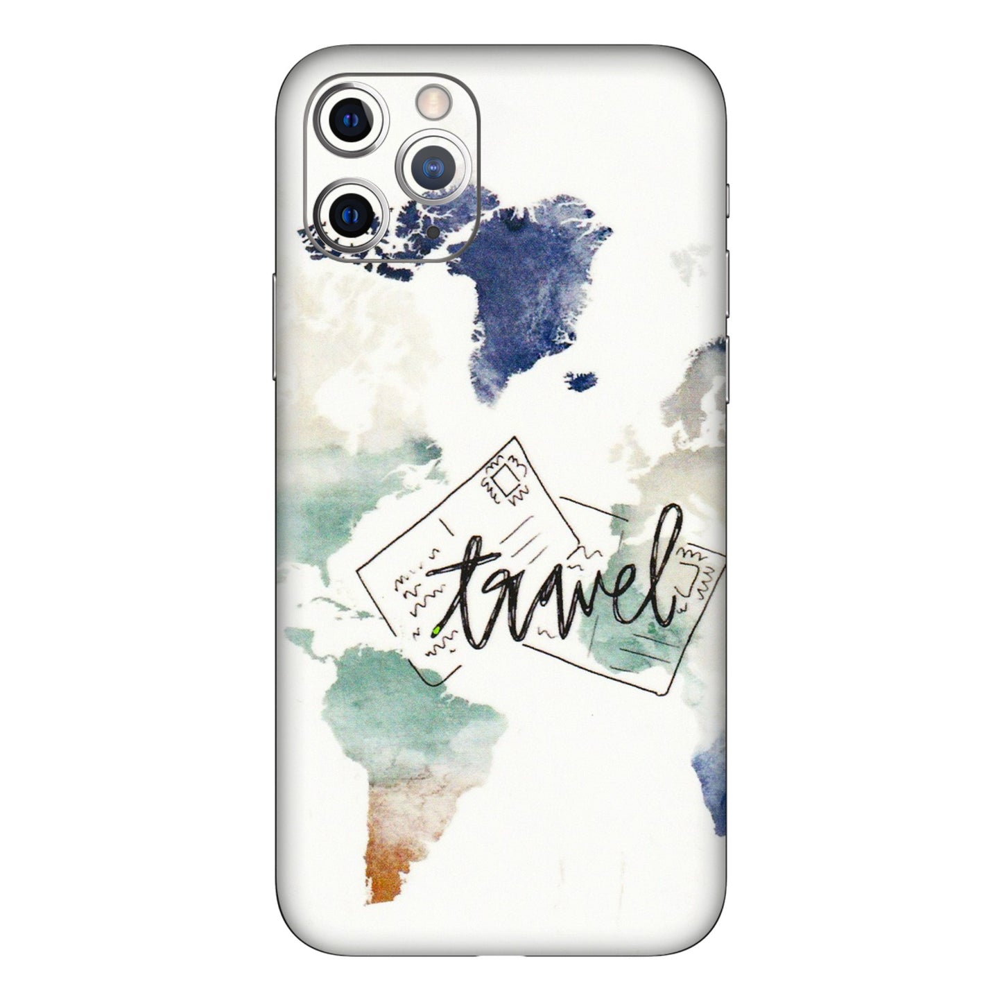 Apple iPhone Skins (All Models) - Travel The World - 3D Embossed Finish (L-232) iPhone 11 Pro
