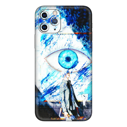 Apple iPhone Skins (All Models) - Gojo Satoru evil eye - 3D Embossed Finish (L-239) iPhone 11 Pro