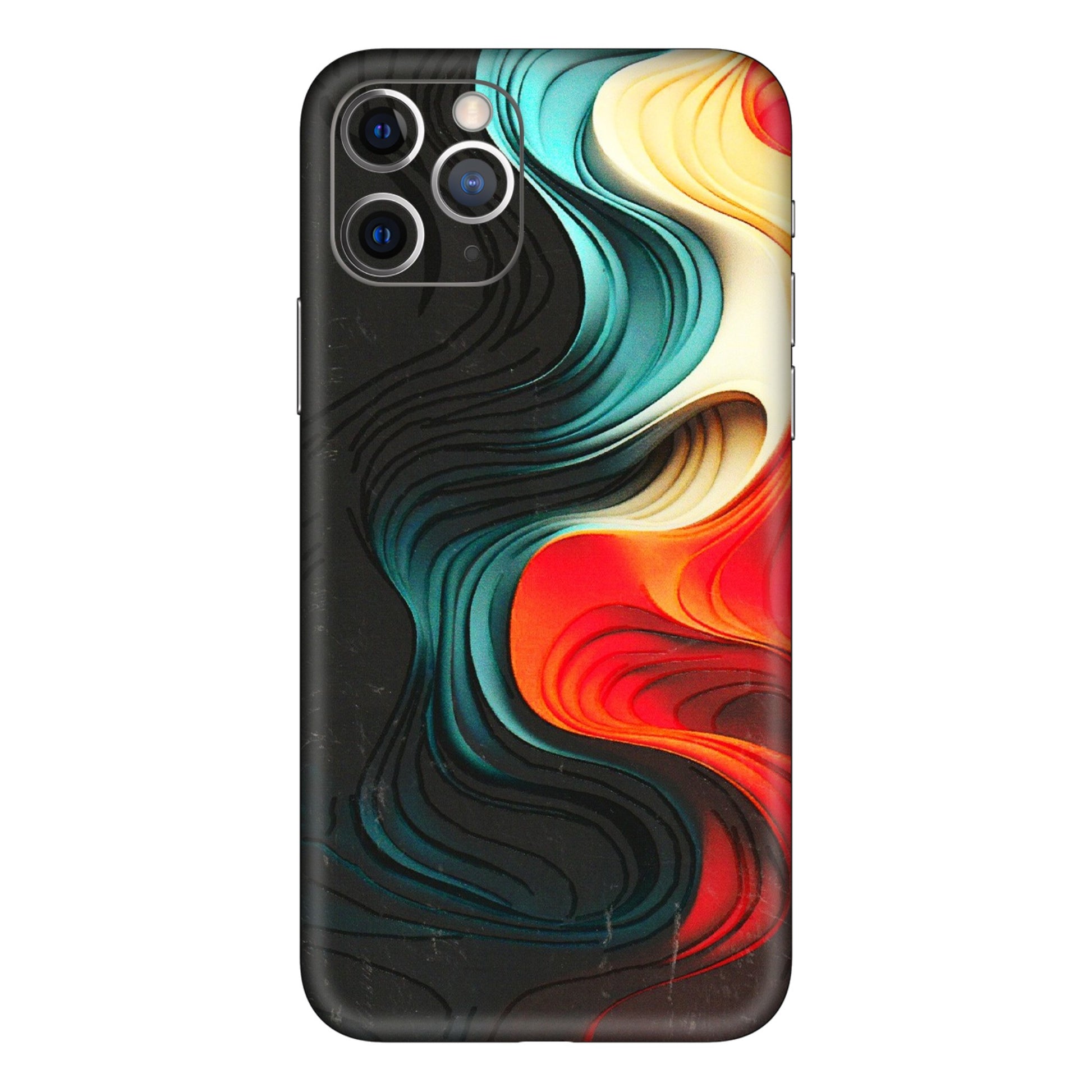 Apple iPhone Skins (All Models) - The Silky Swirl - 3D Embossed Finish (L-240) iPhone 11 Pro