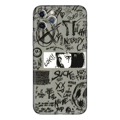 Apple iPhone Skins (All Models) - Never Have Love Anime - 3D Embossed Finish (L-260) iPhone 11 Pro