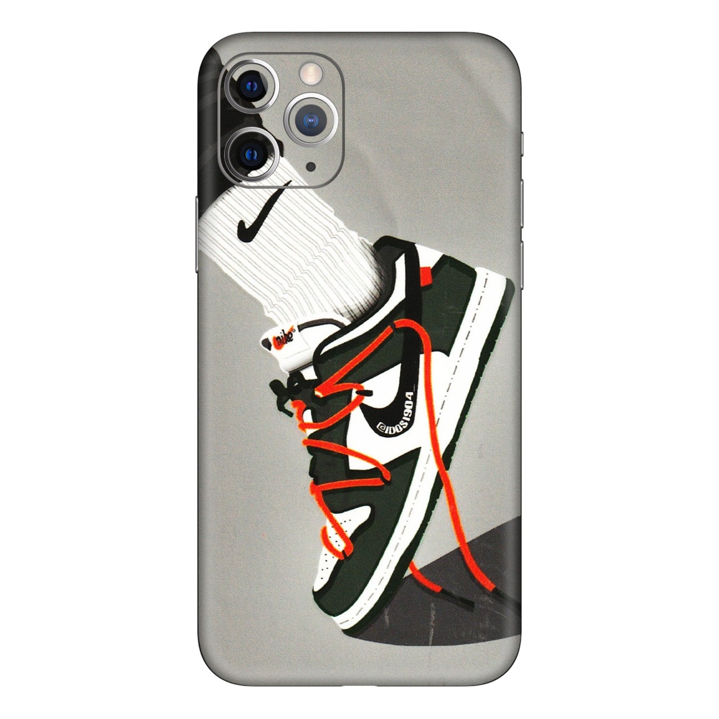 Apple iPhone Skins (All Models) - New Grey Sneaker - 3D Embossed Finish (L-261) iPhone 11 Pro