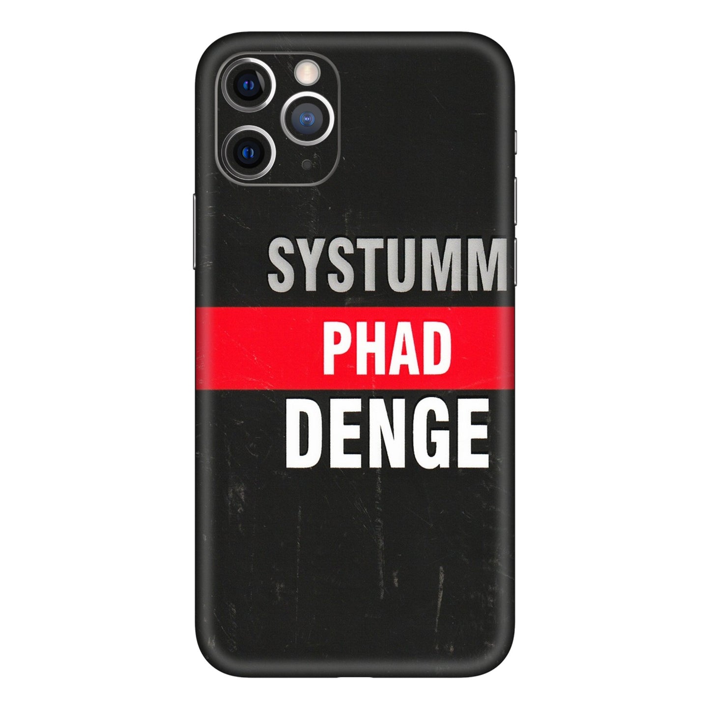 Apple iPhone Skins (All Models) - Systumm Phad Denge - 3D Embossed Finish (L-278) iPhone 11 Pro