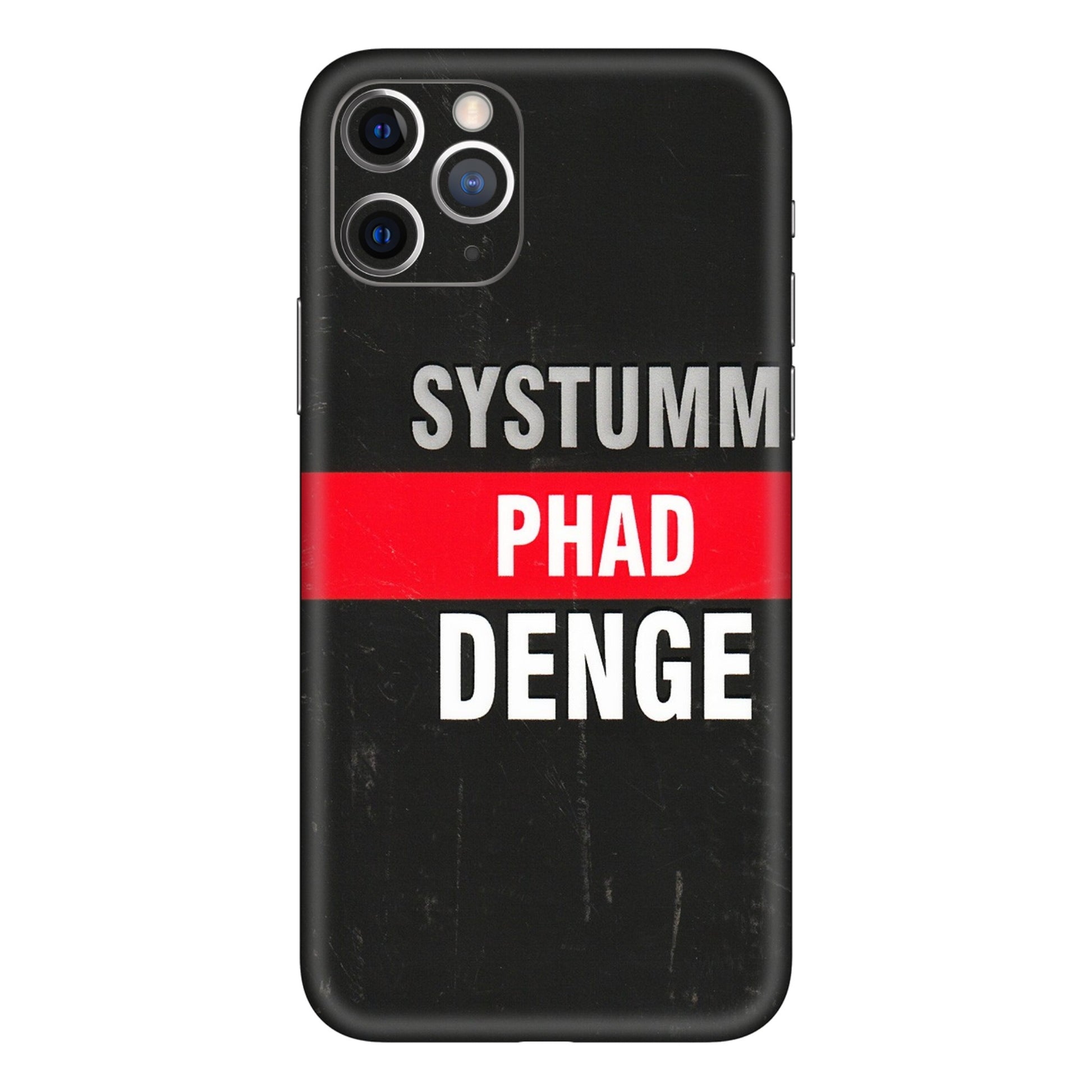 Apple iPhone Skins (All Models) - Systumm Phad Denge - 3D Embossed Finish (L-278) iPhone 11 Pro