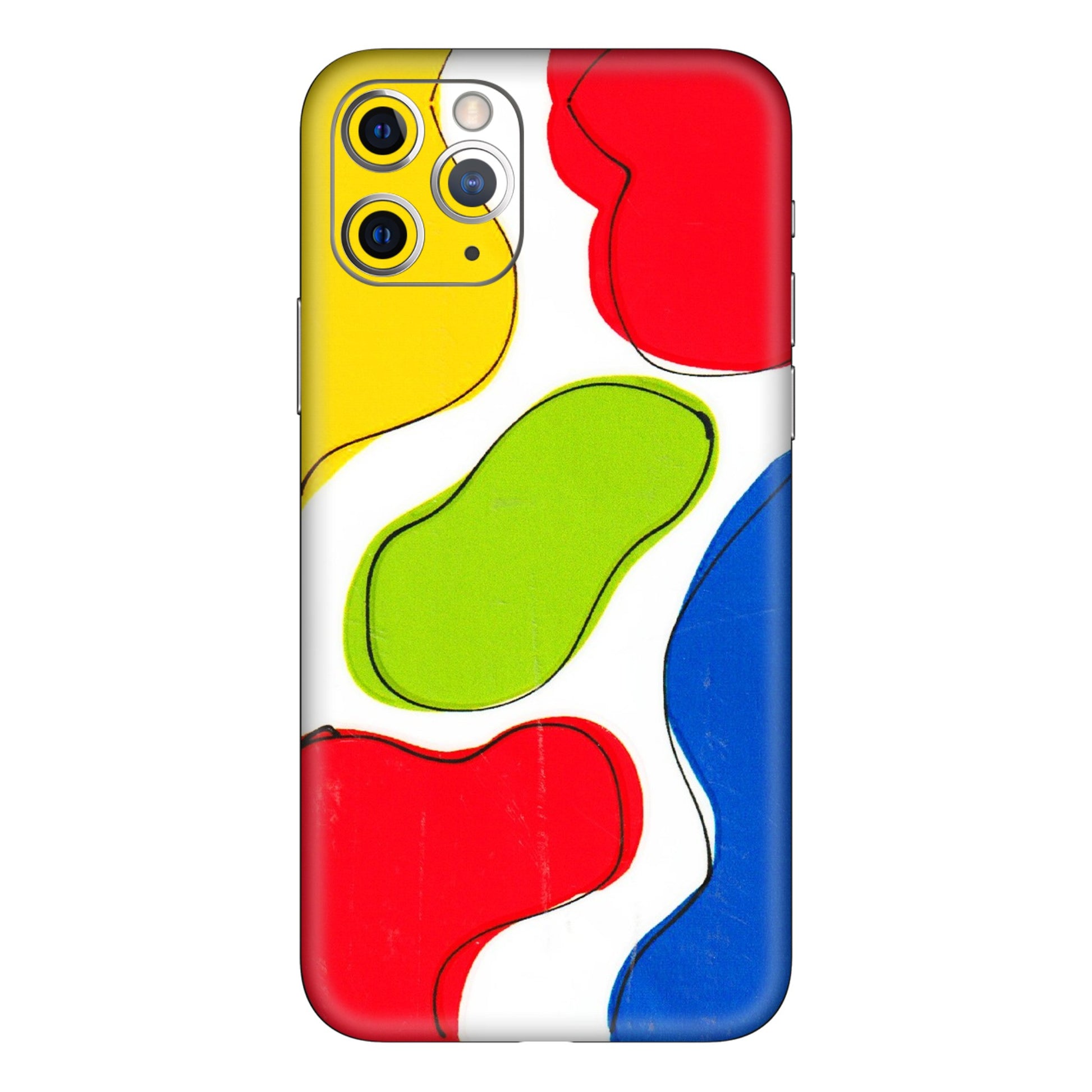 Apple iPhone Skins (All Models) - RGB Colour Paint - 3D Embossed Finish (L-284) iPhone 11 Pro