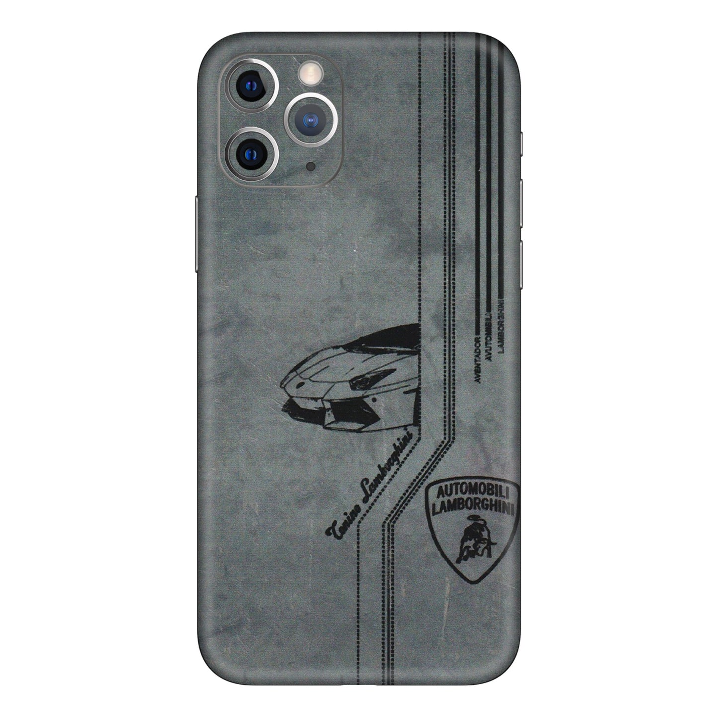 Apple iPhone Skins (All Models) - New Lamborgini Aventador - 3D Embossed Finish (L-321) iPhone 11 Pro