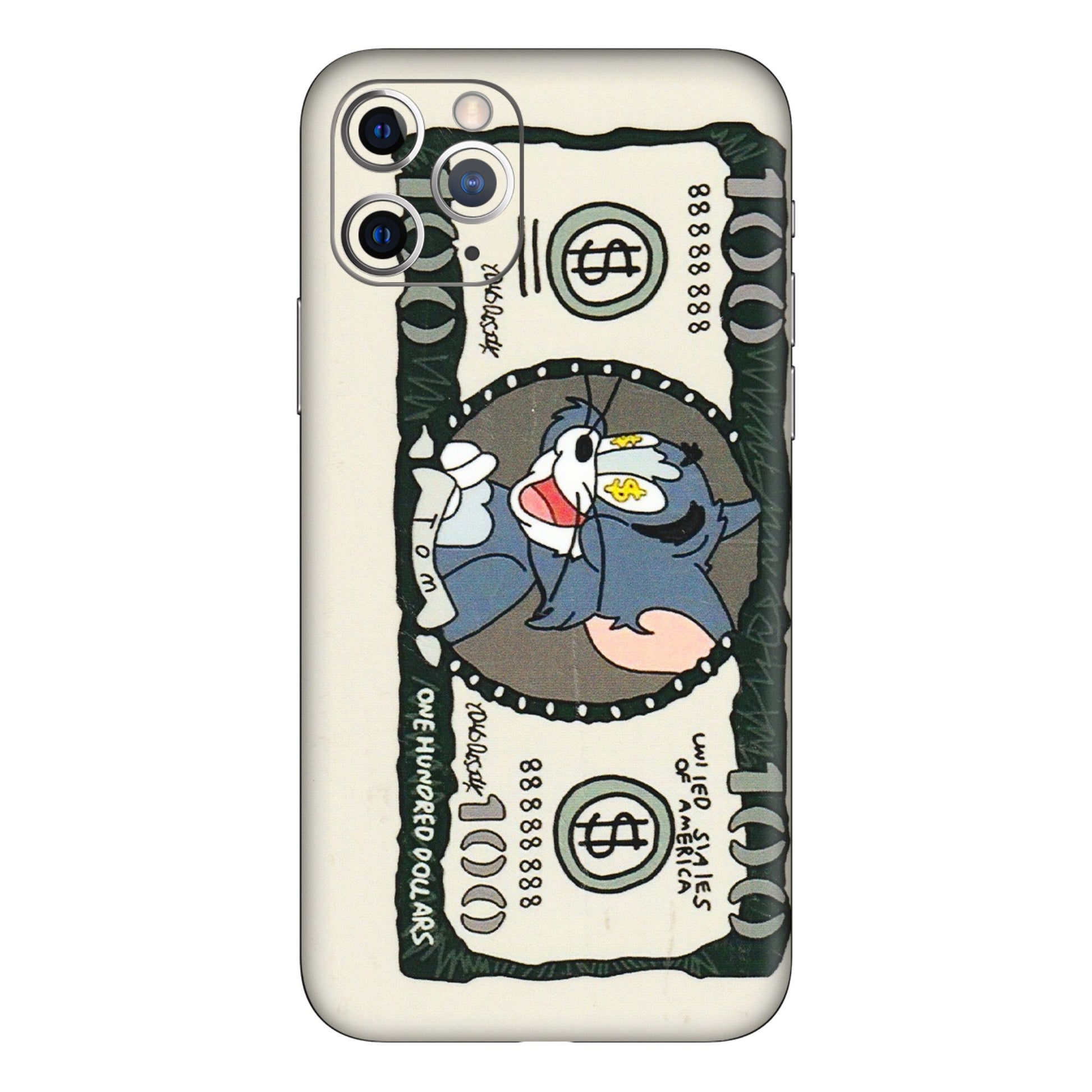 Apple iPhone Skins (All Models) - Tom Hundred Dollar - 3D Embossed Finish (L-324) iPhone 11 Pro