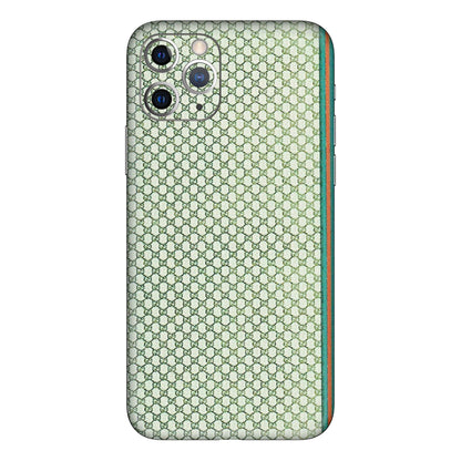 Apple iPhone Skins (All Models) - Gucci Fabric Pattern - 3D Embossed Finish (L-73) iPhone 11 Pro