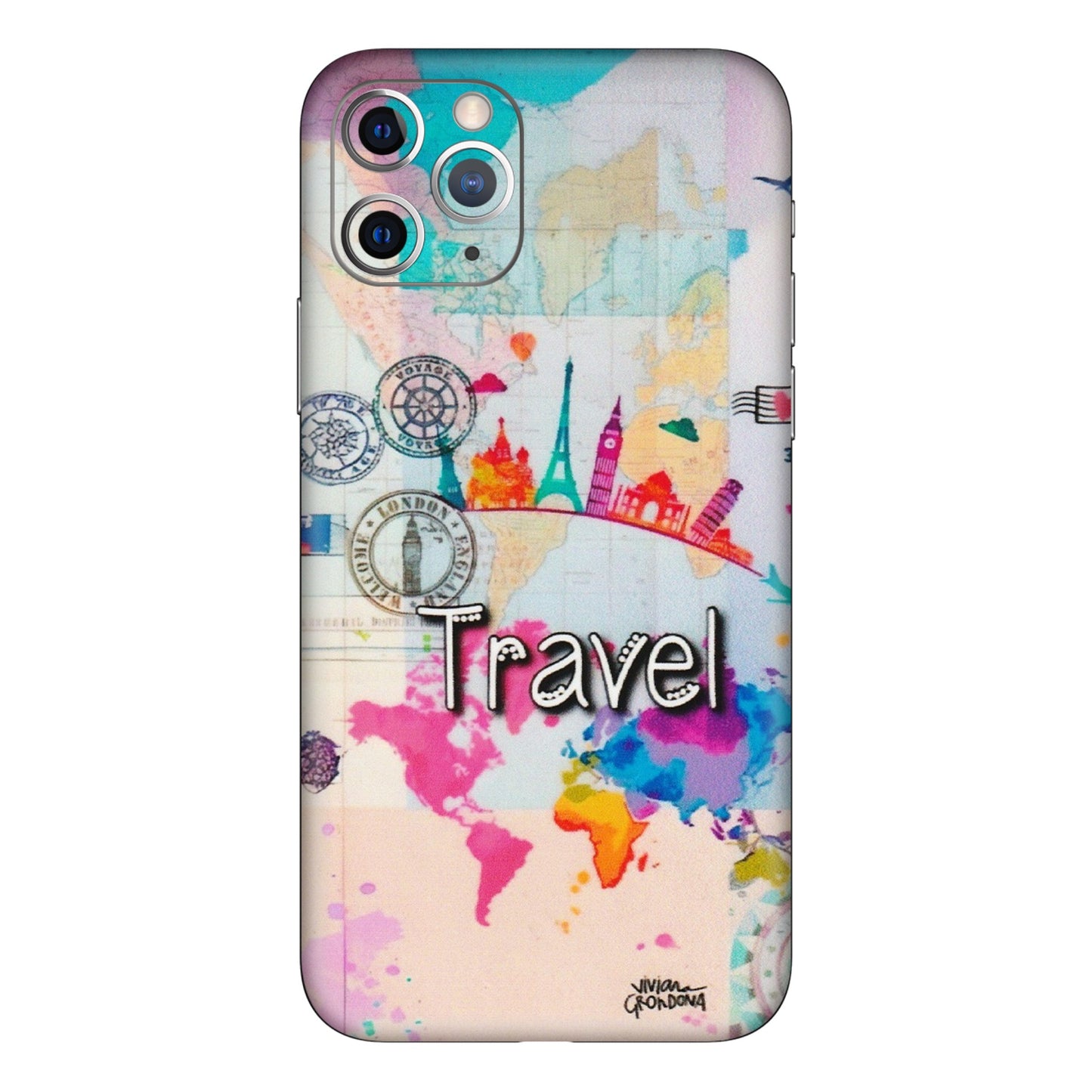 Apple iPhone Skins (All Models) - Travel The Wonders - Matte Finish (M-108) iPhone 11 Pro