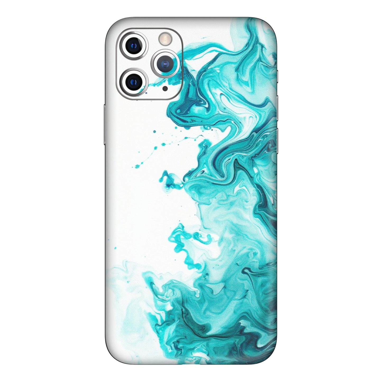 Apple iPhone Skins (All Models) - Sky Blue Abstract Colour - Matte Finish (M-146) iPhone 11 Pro