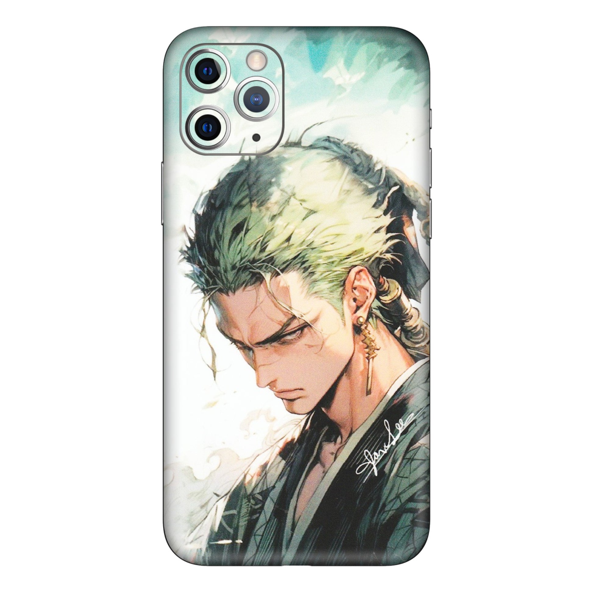 Apple iPhone Skins (All Models) - Pirate Hunter One Piece Anime - Matte Finish (M-157) iPhone 11 Pro