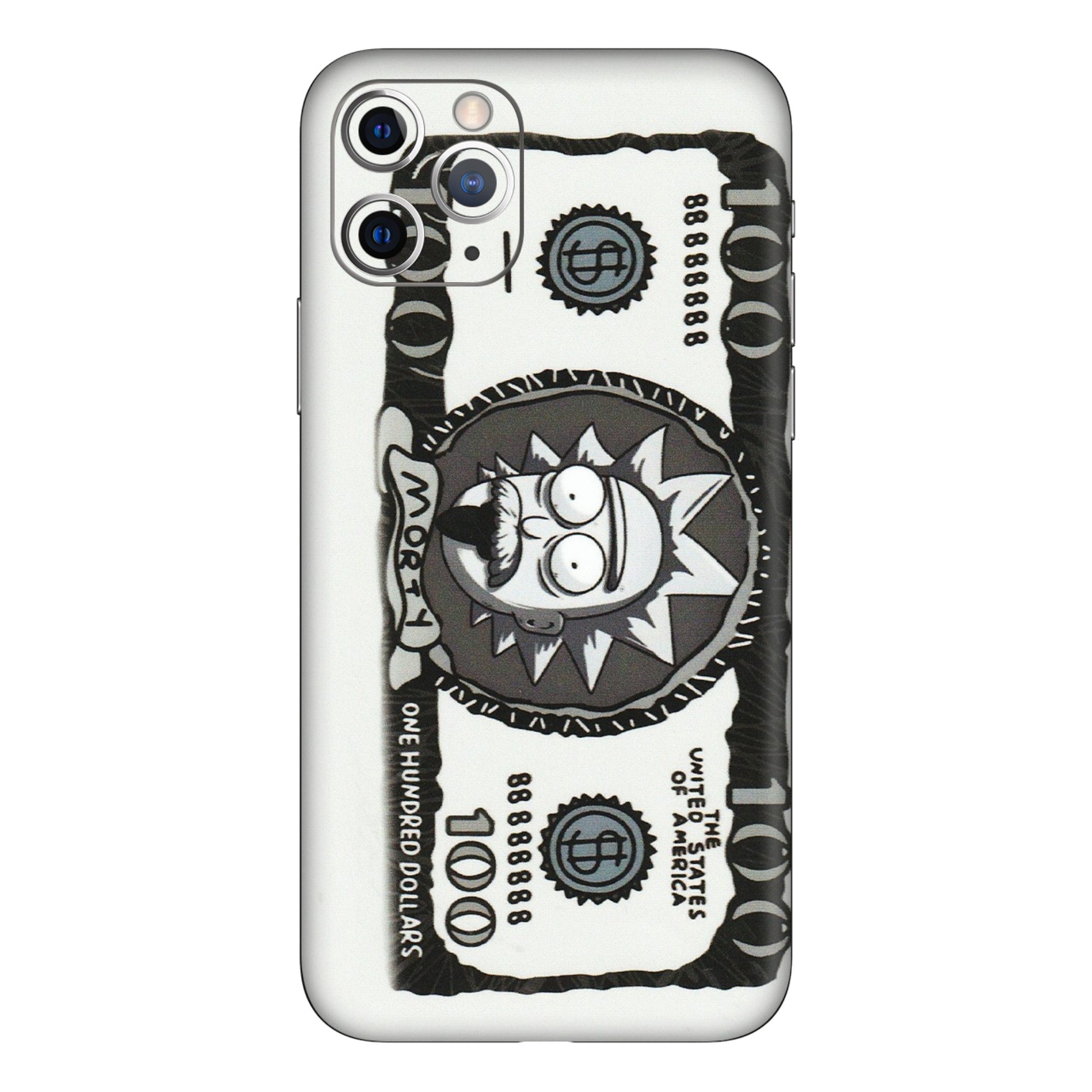 Apple iPhone Skins (All Models) - Rick And Morty Hundred Dollar Anime - Matte Finish (M-161) iPhone 11 Pro