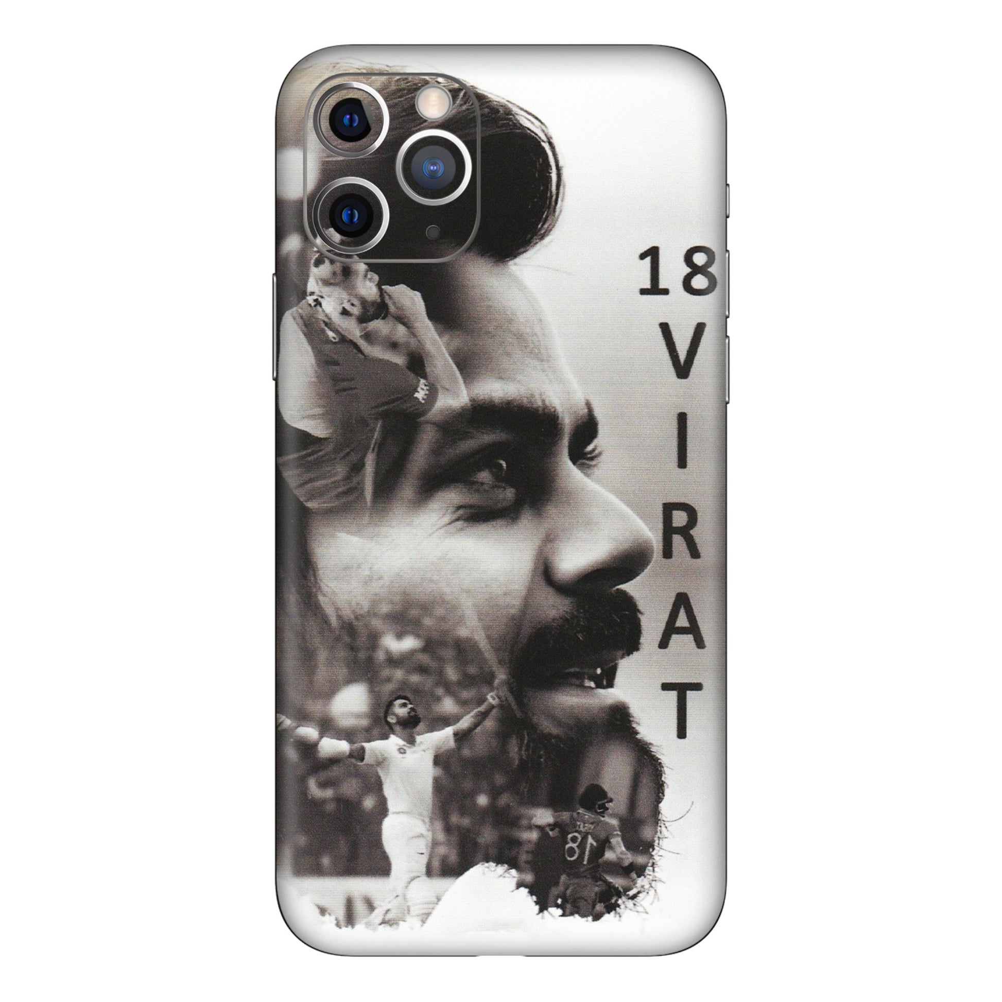 Apple iPhone Skins (All Models) - Virat Kohli Cricketer - Matte Finish (M-163) iPhone 11 Pro