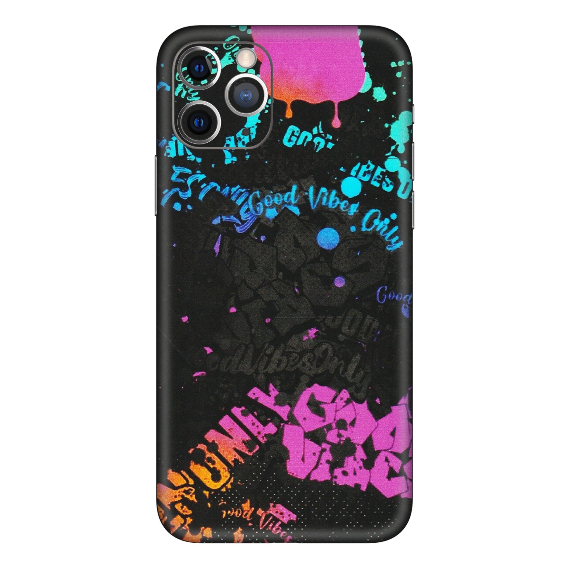 Apple iPhone Skins (All Models) - Majestic Black Vibes - Matte Finish (M-62) iPhone 11 Pro
