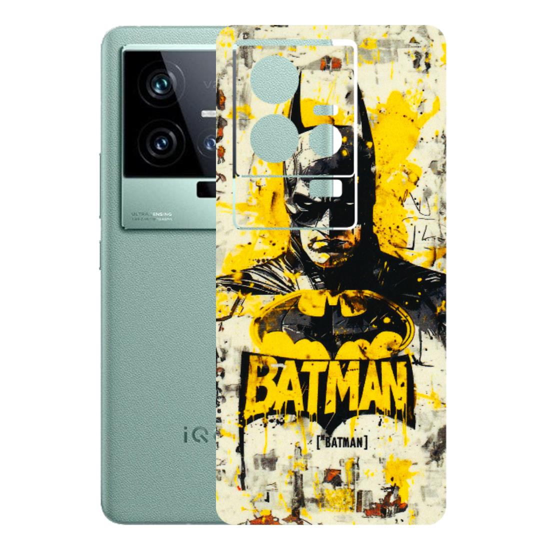 IQOO Phone Skins (All Models) - Batman Yellow BT - 3D Embossed Finish (L-304) IQOO 11 5G