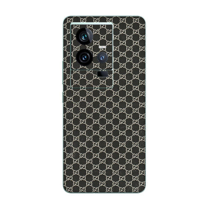 IQOO Phone Skins (All Models) - Black G Print - 3D Embossed Finish (L-109) IQOO 11 5G