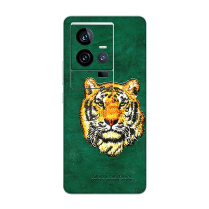 IQOO Phone Skins (All Models) - Leather Feel Tiger - 3D Embossed Finish (L-111) IQOO 11 5G