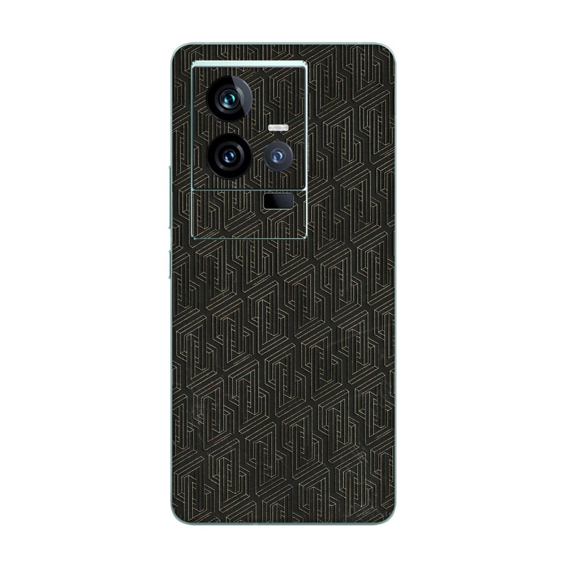 IQOO Phone Skins (All Models) - Black Abstract Pattern - 3D Embossed Finish (L-117) IQOO 11 5G