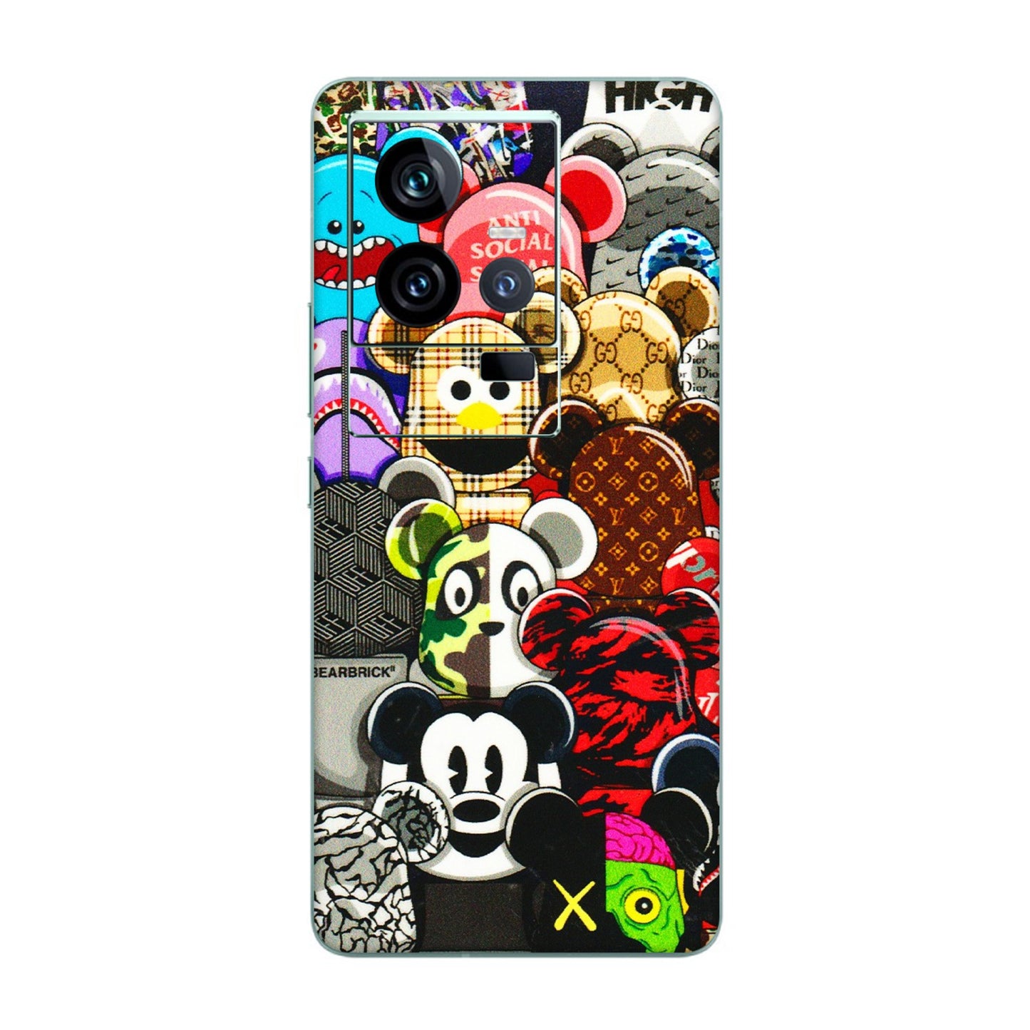 IQOO Phone Skins (All Models) - More Mickey Mouses - 3D Embossed Finish (L-118) IQOO 11 5G