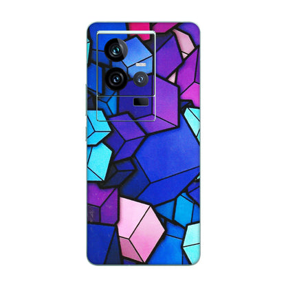 IQOO Phone Skins (All Models) - Cube Doodle - 3D Embossed Finish (L-141) IQOO 11 5G