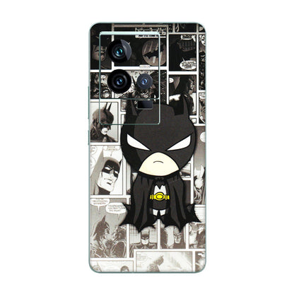 IQOO Phone Skins (All Models) - Toon Batman - 3D Embossed Finish (L-182) IQOO 11 5G
