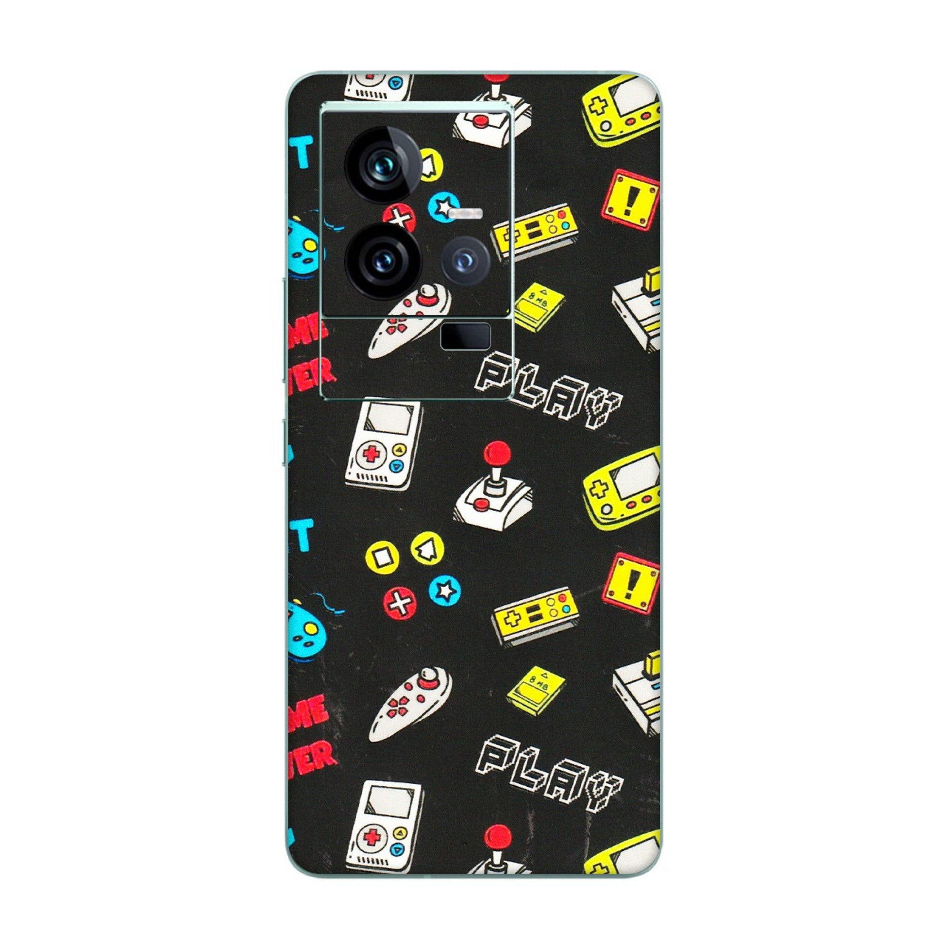 IQOO Phone Skins (All Models) - Gaming Doodles - 3D Embossed Finish (L-224) IQOO 11 5G
