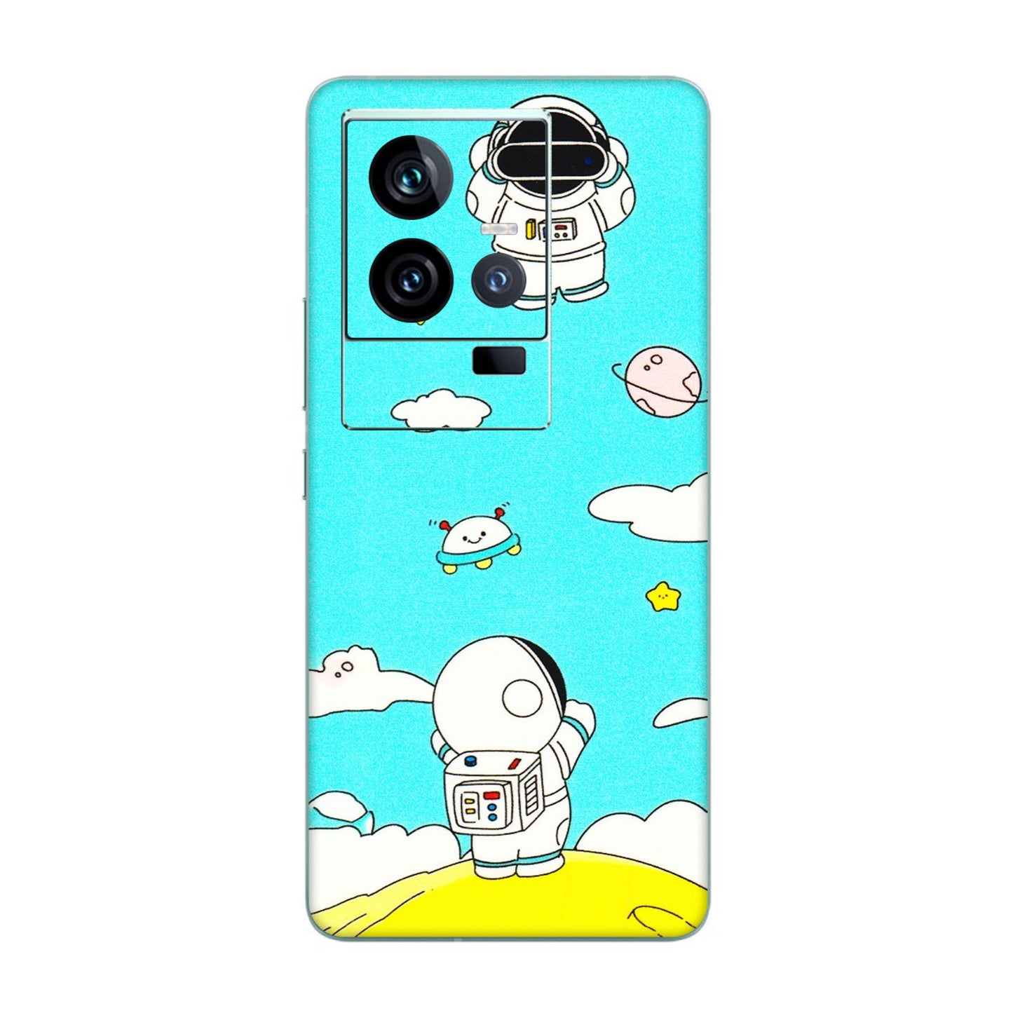 IQOO Phone Skins (All Models) - Blue Skies Astro Float - 3D Embossed Finish (L-230) IQOO 11 5G