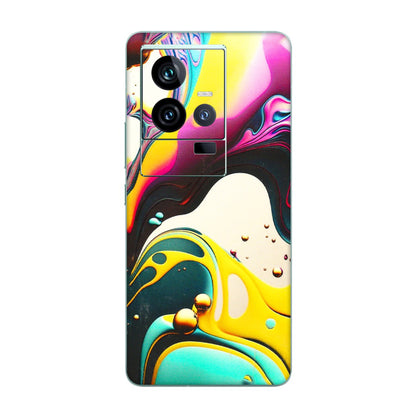 IQOO Phone Skins (All Models) - Multicolor Abstract pattern - 3D Embossed Finish (L-254) IQOO 11 5G