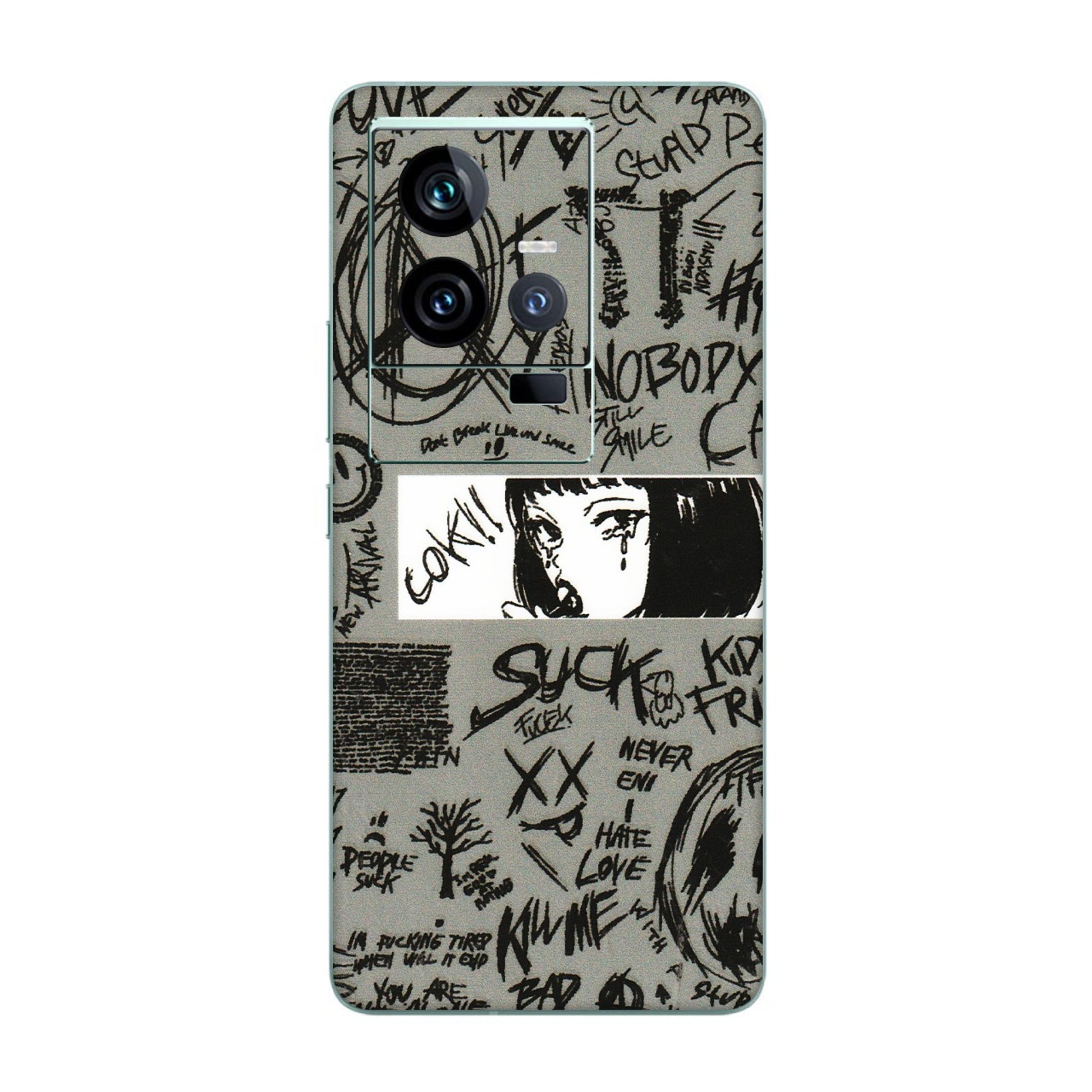 IQOO Phone Skins (All Models) - Never Have Love Anime - 3D Embossed Finish (L-260) IQOO 11 5G