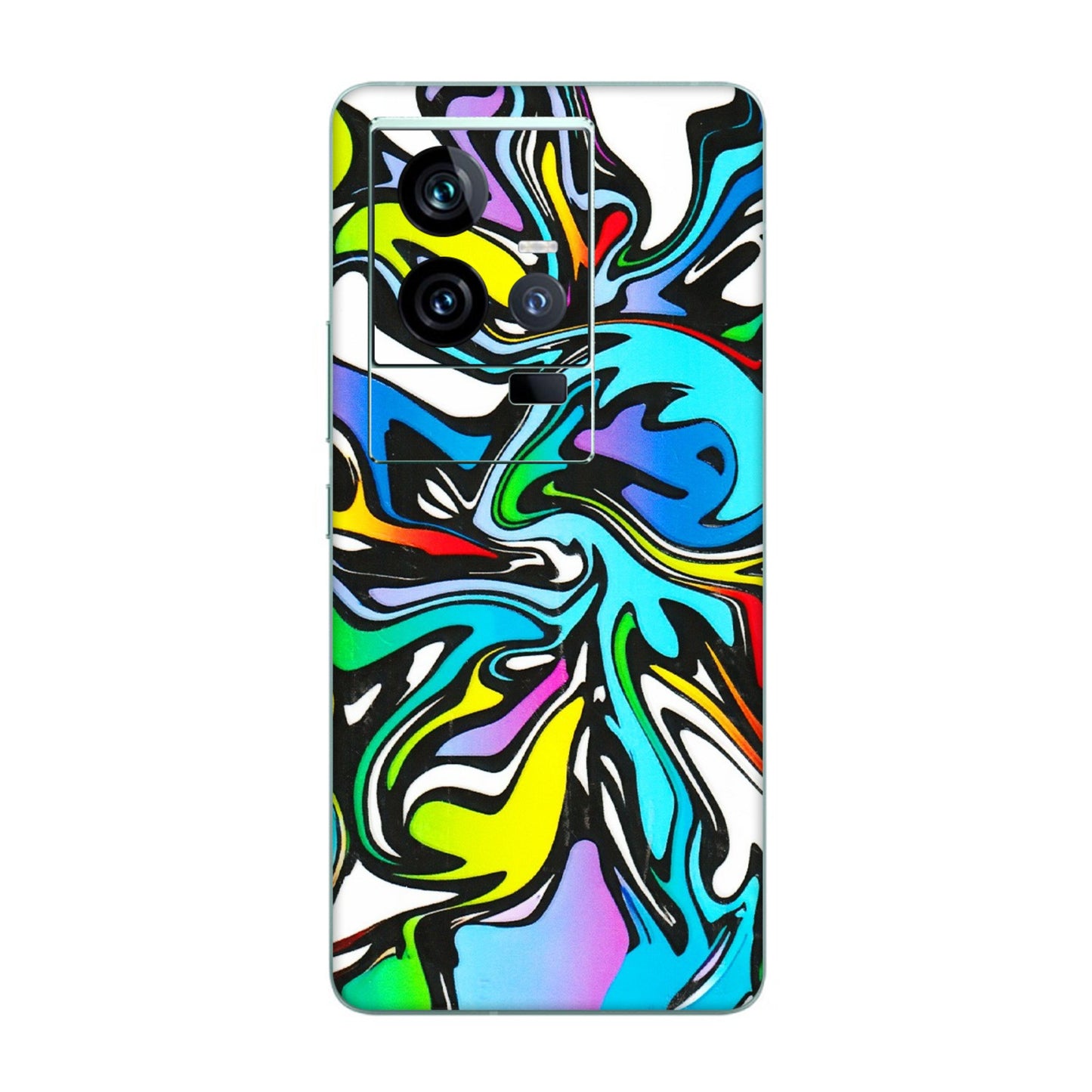 IQOO Phone Skins (All Models) - Abstract Colour Paints - 3D Embossed Finish (L-271) IQOO 11 5G