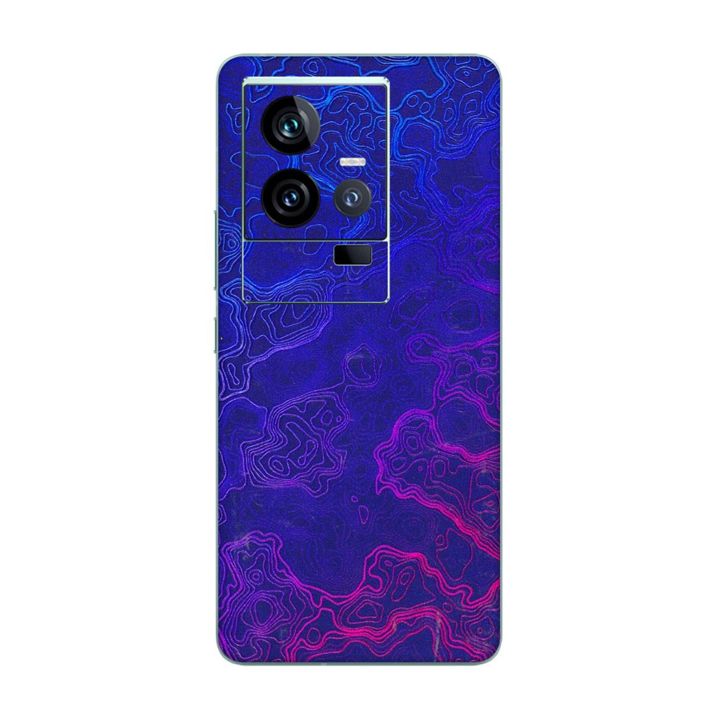 IQOO Phone Skins (All Models) - Purple Ripples Swirl - 3D Embossed Finish (L-314) IQOO 11 5G