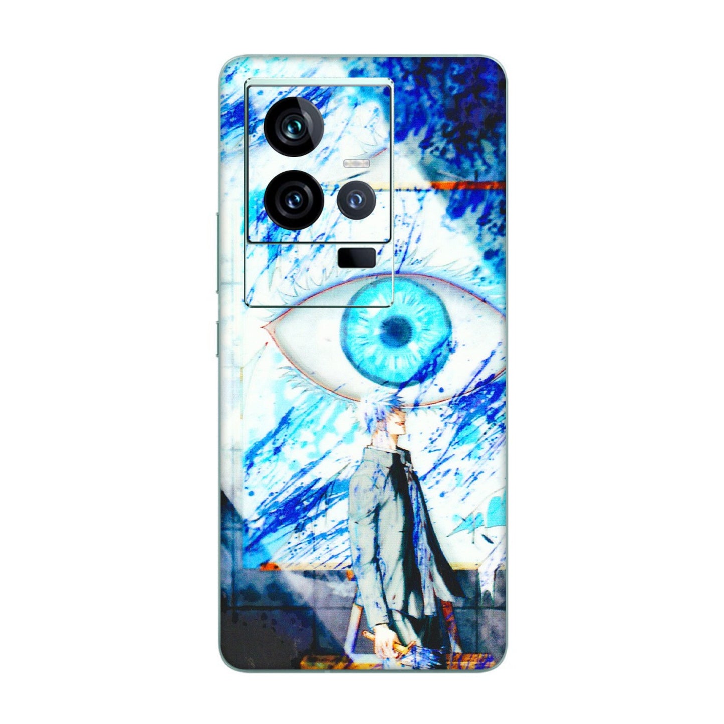 IQOO Phone Skins (All Models) - Anime Sea Blue Eye - 3D Embossed Finish (L-318) IQOO 11 5G