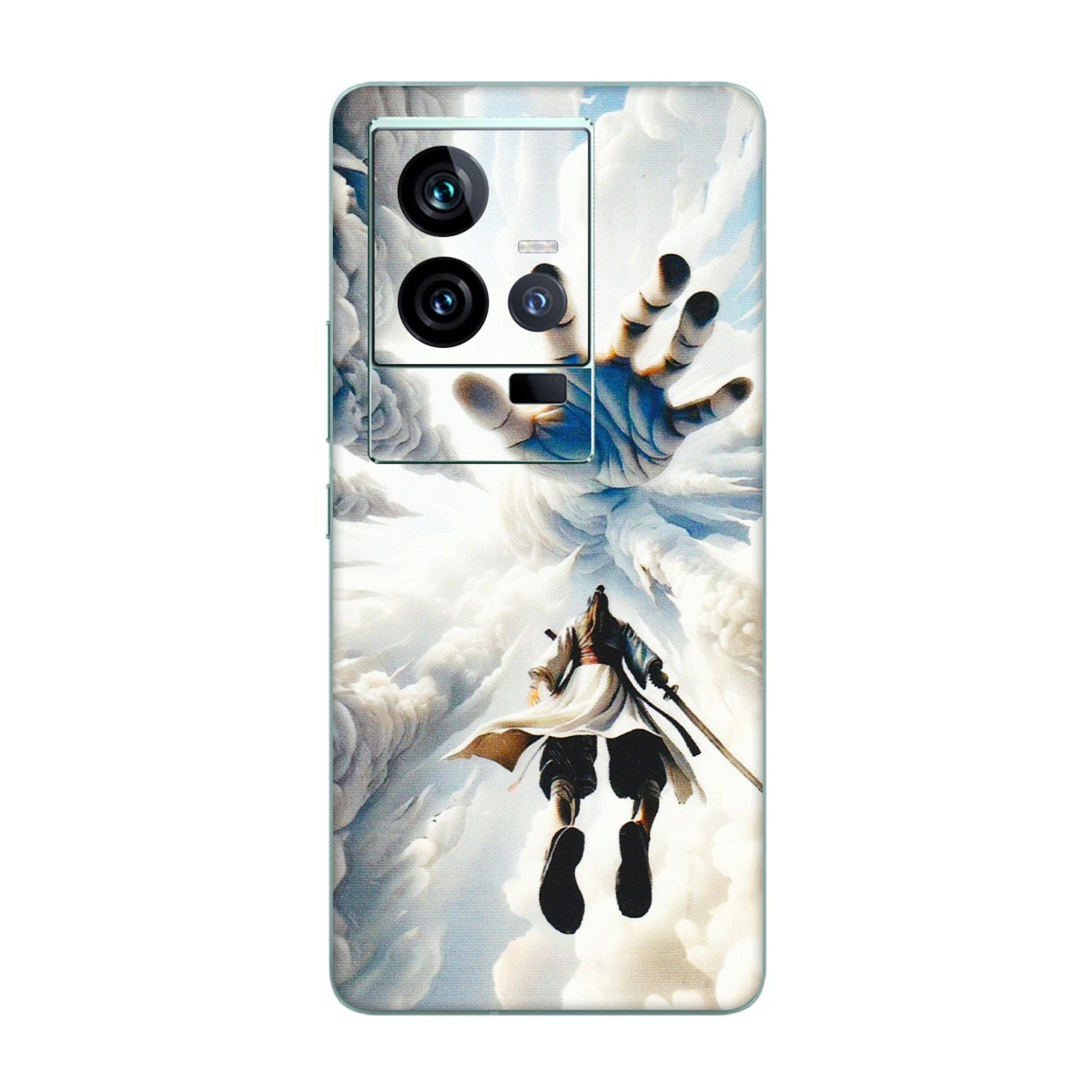 IQOO Phone Skins (All Models) - Big Hand With Monkey King - 3D Embossed Finish (L-323) IQOO 11 5G