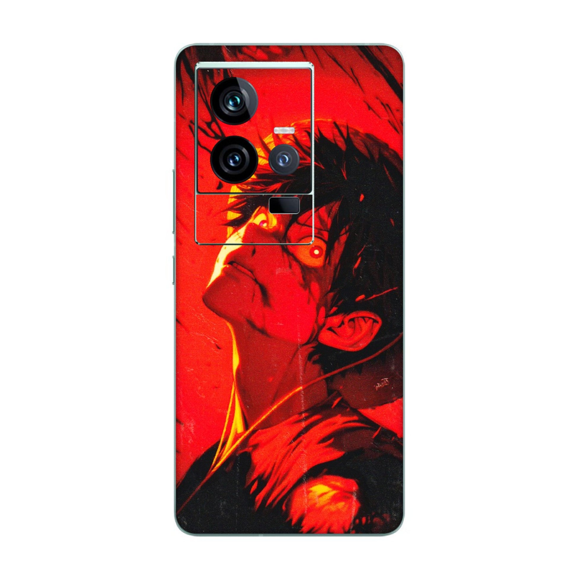 IQOO Phone Skins (All Models) - D.Luffy Power Up One Piece Anime - 3D Embossed Finish (L-326) IQOO 11 5G