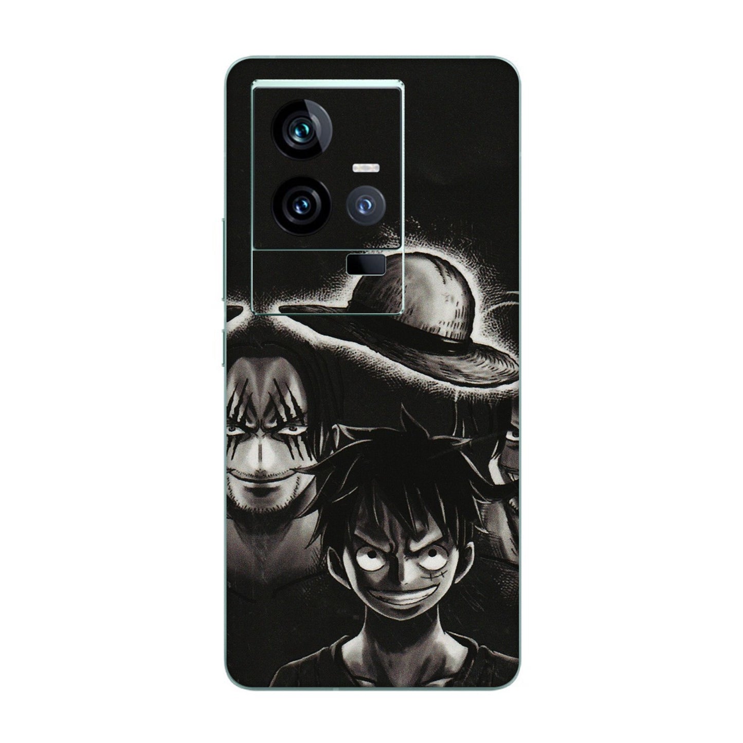 IQOO Phone Skins (All Models) - Black Luffy Hat - 3D Embossed Finish (L-57) IQOO 11 5G