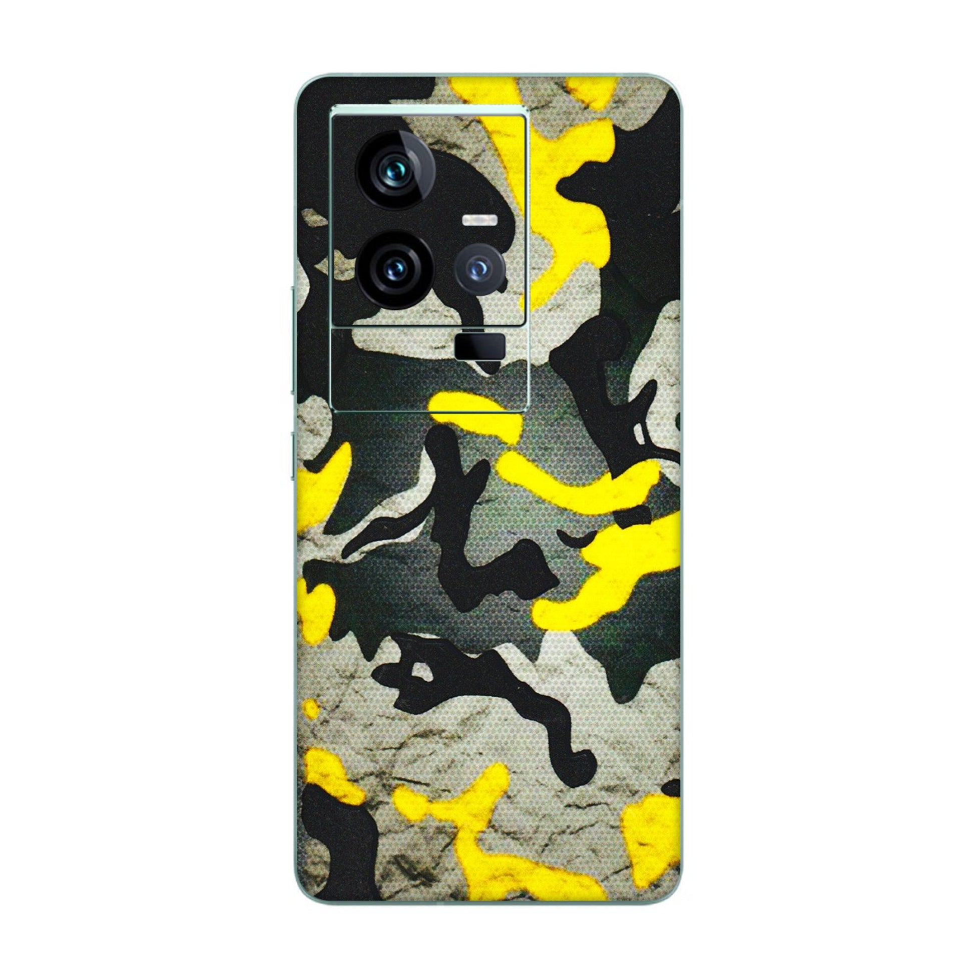 IQOO Phone Skins (All Models) - Yellow Camouflage - 3D Embossed Finish (L-61) IQOO 11 5G