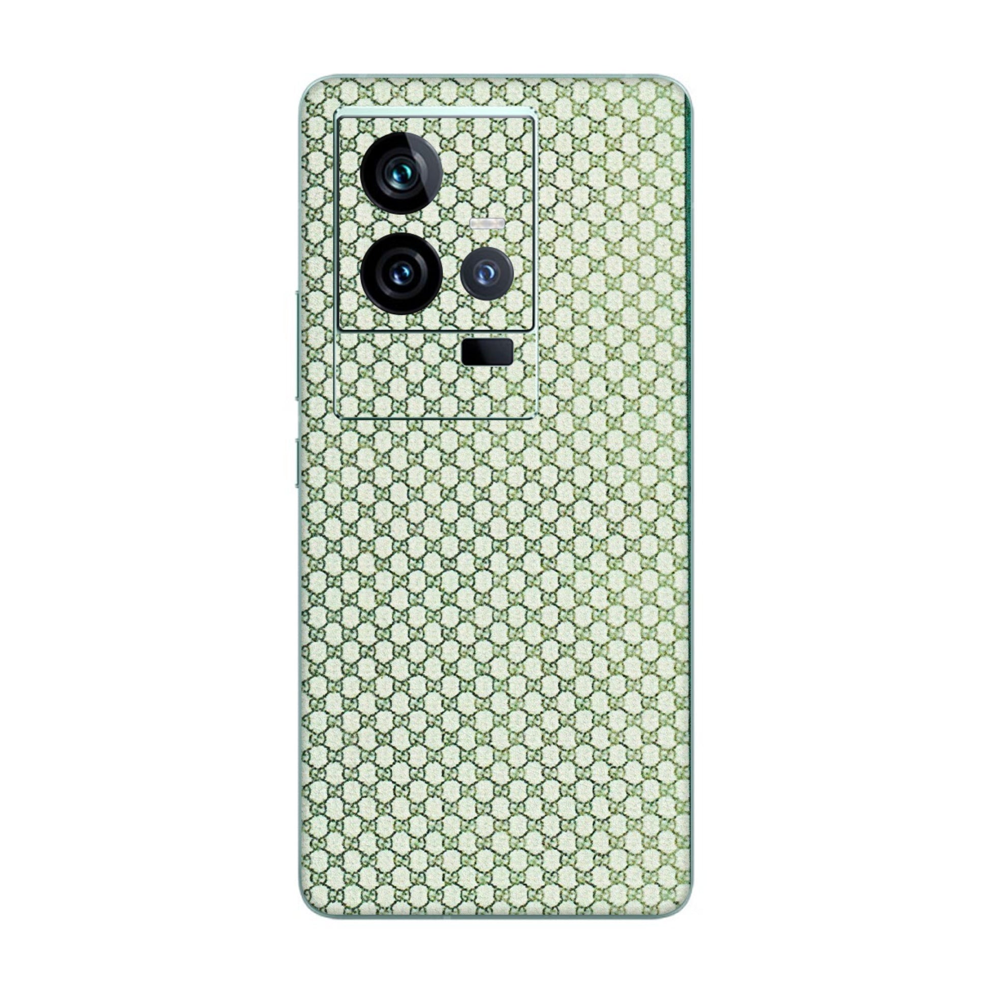 IQOO Phone Skins (All Models) - Gucci Fabric Pattern - 3D Embossed Finish (L-73) IQOO 11 5G