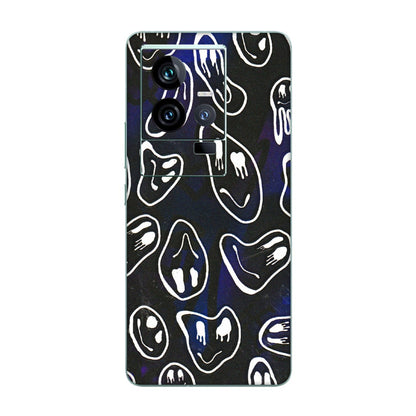 IQOO Phone Skins (All Models) - Distorted Smileys - 3D Embossed Finish (L-92) IQOO 11 5G