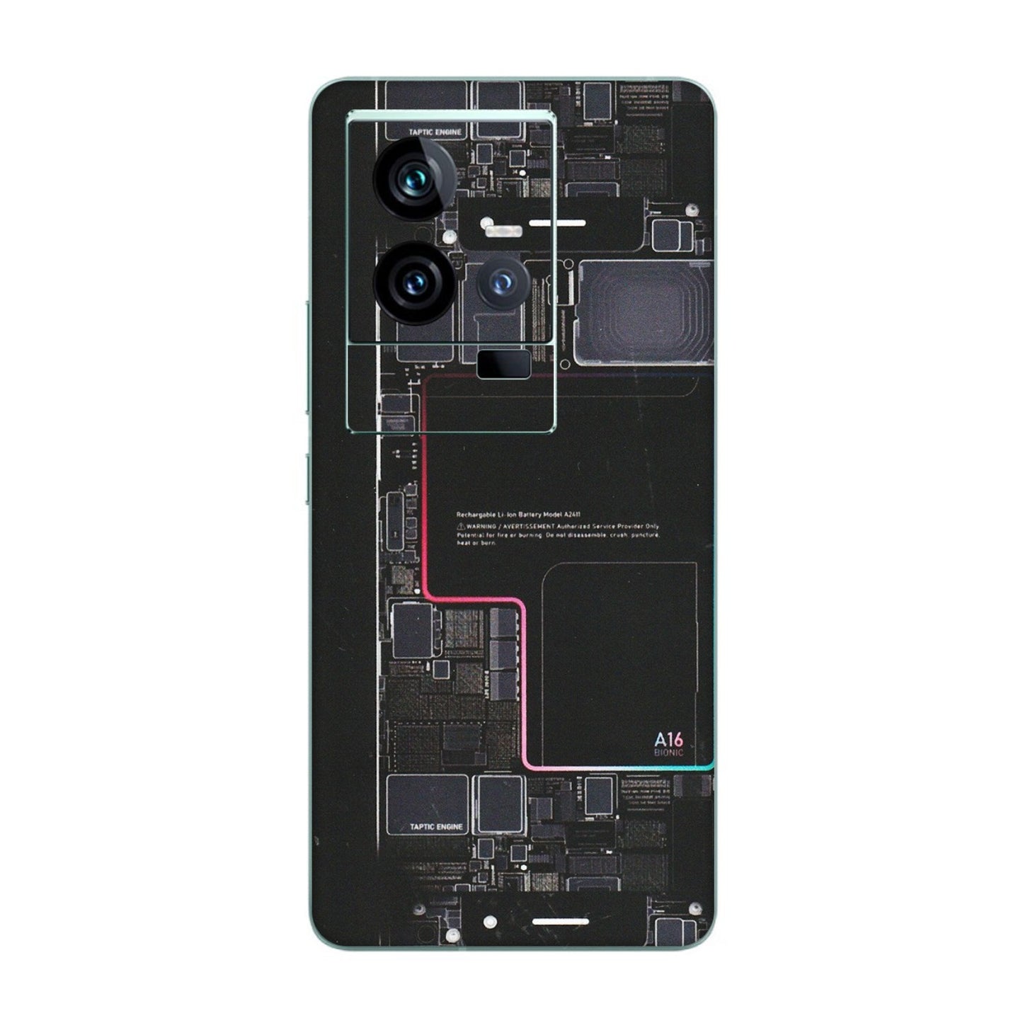 IQOO Phone Skins (All Models) - Motherboard Circuit Layout - Matte Finish (M-117) IQOO 11 5G