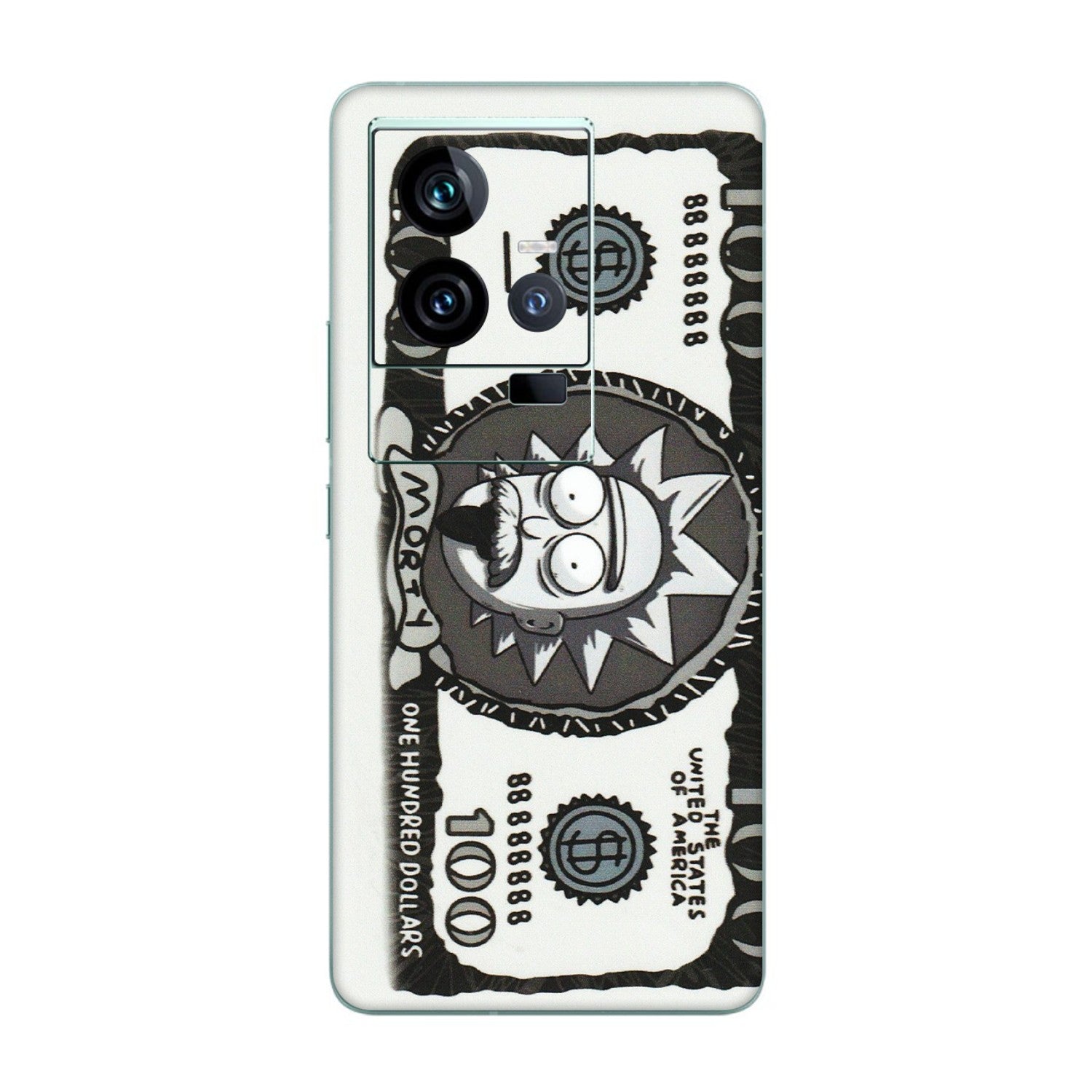 IQOO Phone Skins (All Models) - Rick And Morty Hundred Dollar Anime - Matte Finish (M-161) IQOO 11 5G
