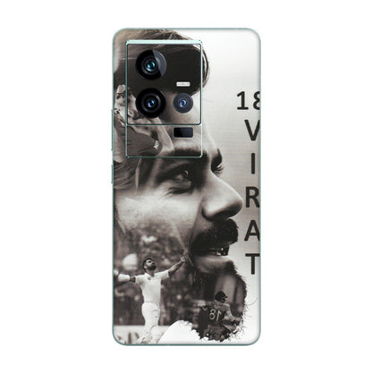 IQOO Phone Skins (All Models) - Virat Kohli Cricketer - Matte Finish (M-163) IQOO 11 5G