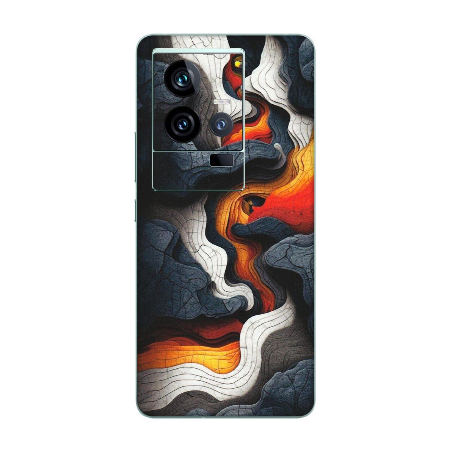 IQOO Phone Skins (All Models) - Abstract Volcanic Layers - Matte Finish (M-52) IQOO 11 5G
