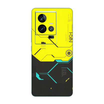 IQOO Phone Skins (All Models) - Black Yellow Technica - Matte Finish (M-53) IQOO 11 5G