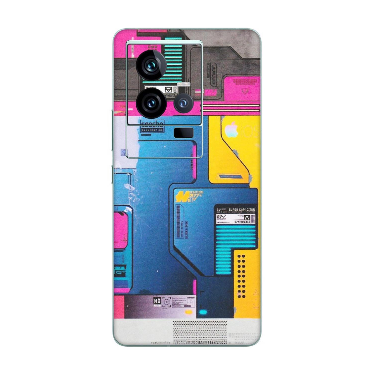 IQOO Phone Skins (All Models) - Colourfull Motherboard Internals - Matte Finish (M-55) IQOO 11 5G