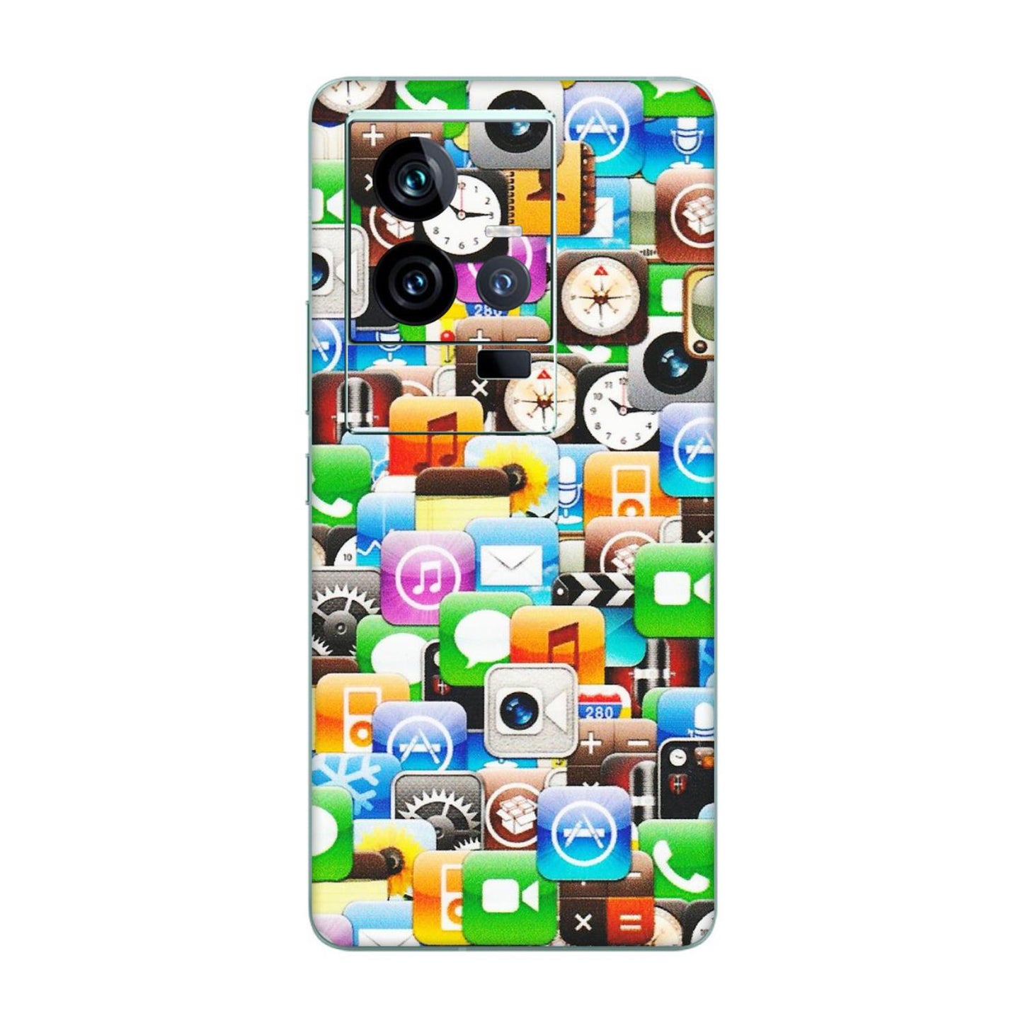 IQOO Phone Skins (All Models) - All Apple Icons - Matte Finish (M-93) IQOO 11 5G