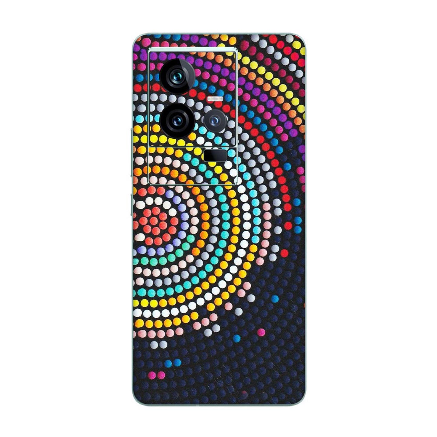 IQOO Phone Skins (All Models) - Rainbow Dot Mandala - Matte Finish (M-97) IQOO 11 5G
