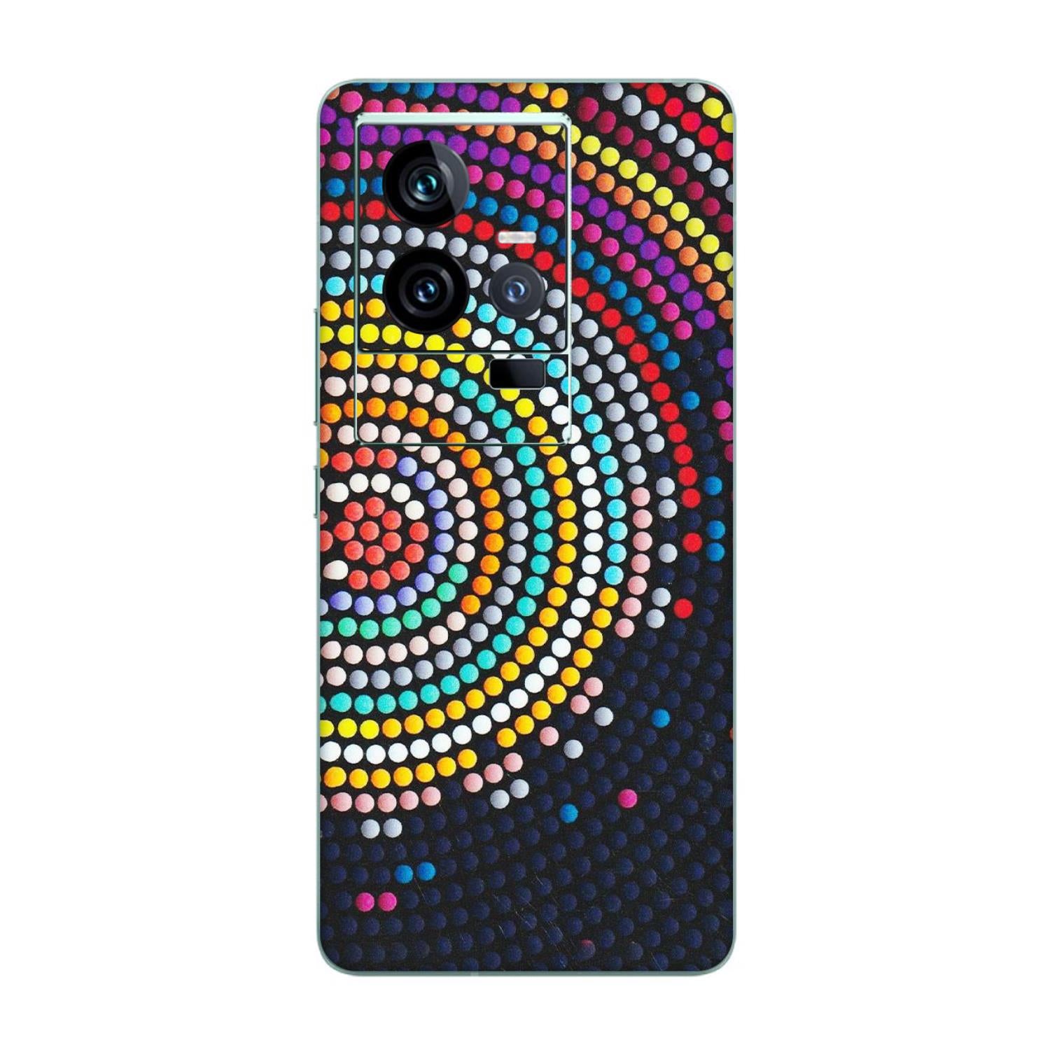 IQOO Phone Skins (All Models) - Rainbow Dot Mandala - Matte Finish (M-97) IQOO 11 5G